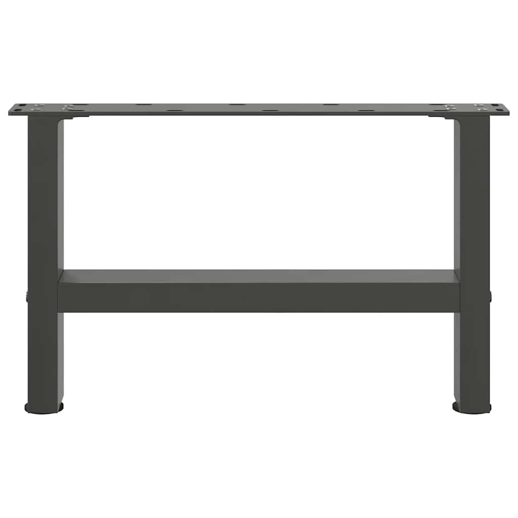 vidaXL Patas para mesa de centro antracita (2 unidades, 50 x 30-31 cm, acero) - Image 5