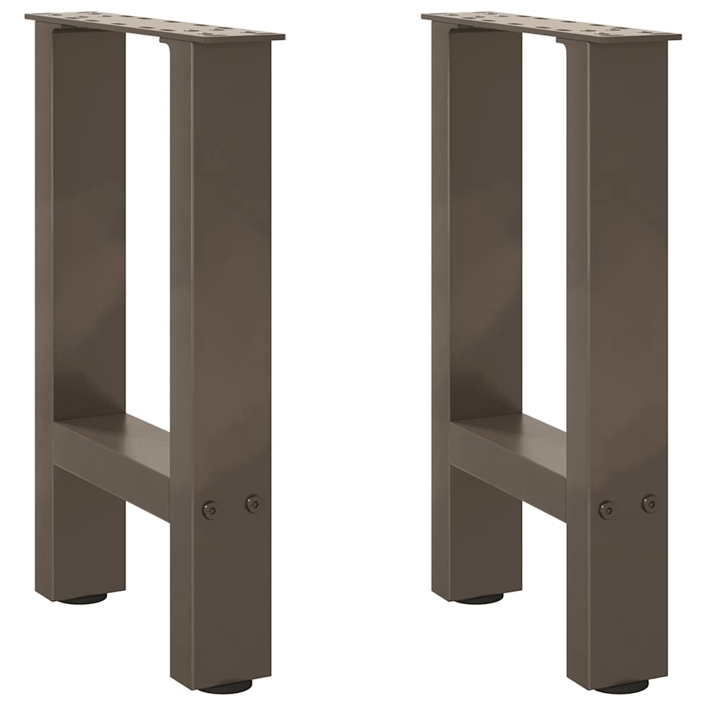 vidaXL Patas para mesa de centro de acero natural (2 unidades, 28 x 42-43 cm)