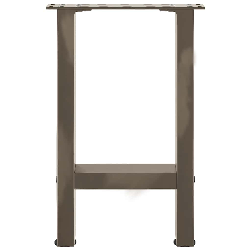 vidaXL Patas para mesa de centro de acero natural (2 unidades, 28 x 42-43 cm) - Image 5