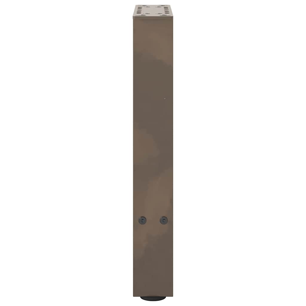 vidaXL Patas para mesa de centro de acero natural (2 unidades, 28 x 42-43 cm) - Image 6
