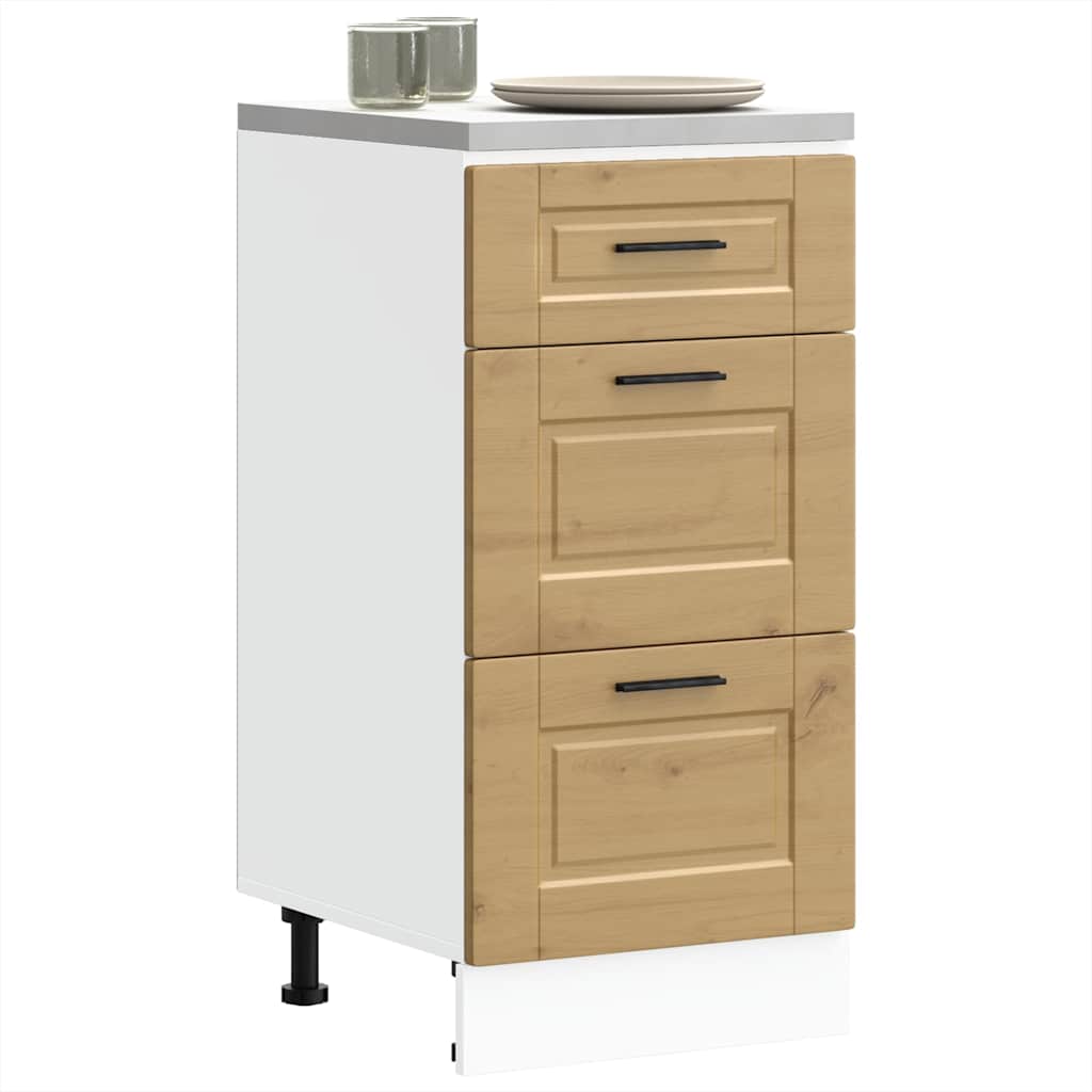 vidaXL Mueble bajo de cocina porto roble artesano madera reconstituida