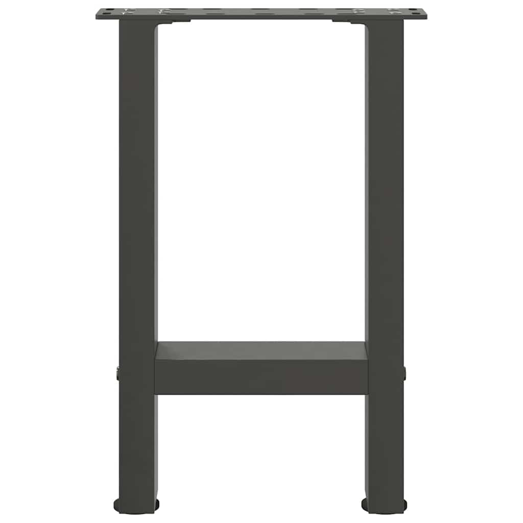 vidaXL Patas para mesa de centro antracita (2 unidades, 38 x 42-43 cm, acero) - Image 5