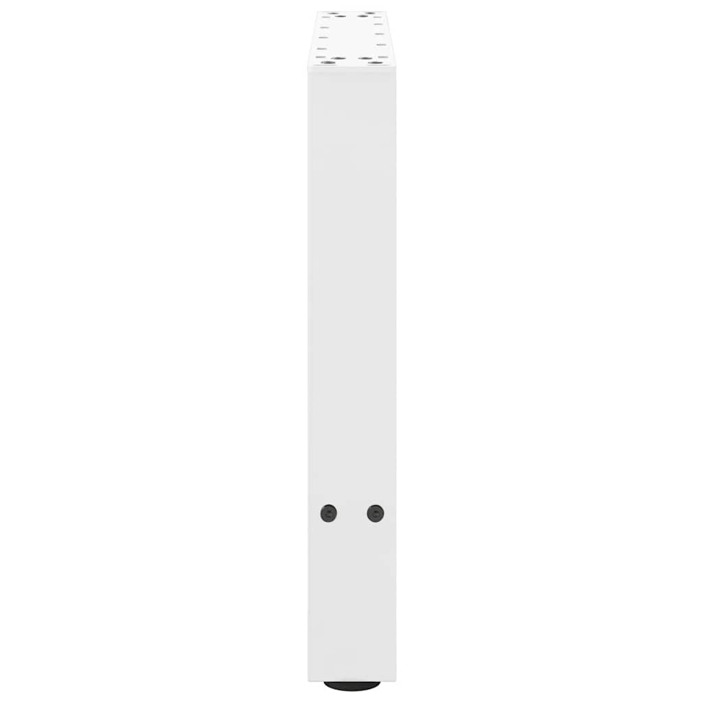 vidaXL Patas para mesa de centro blancas (2 unidades, 60 x 42-43 cm, acero) - Image 6
