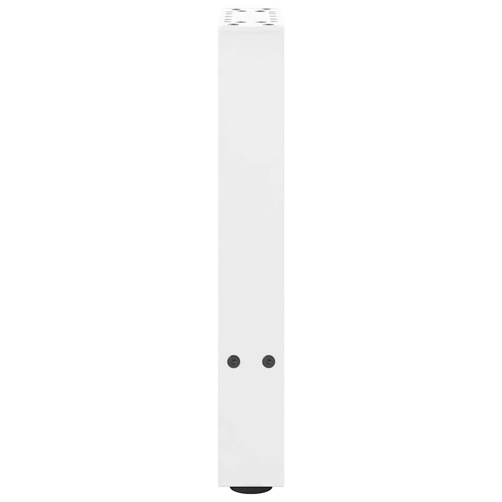 vidaXL Patas para mesa de centro blancas (2 unidades, 38 x 42-43 cm, acero) - Image 6