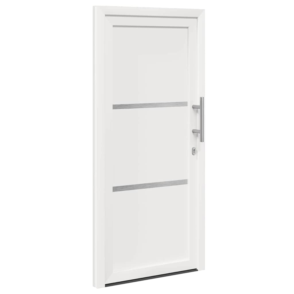 vidaXL Vordertür Weiß PVC - Image 5