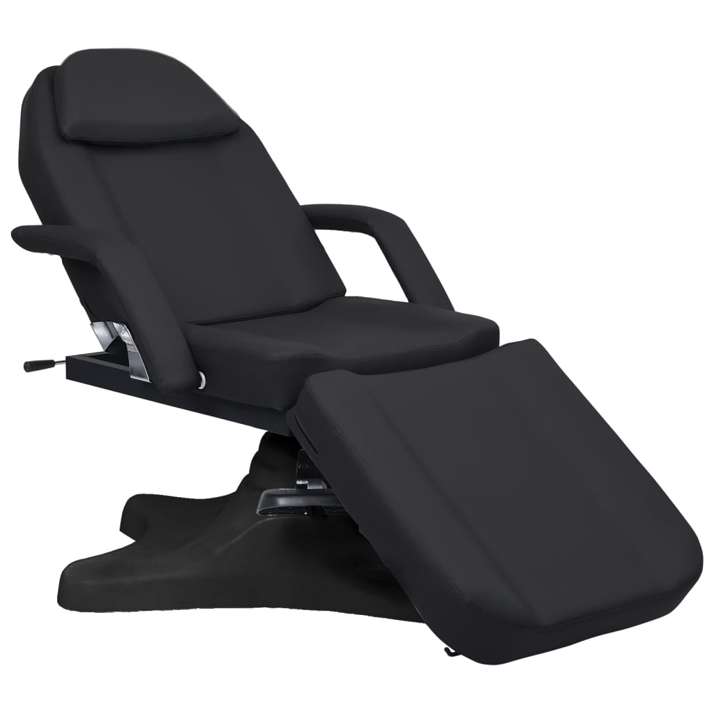vidaXL Massagetisch Schwarz 180x62x(86,5-118) cm