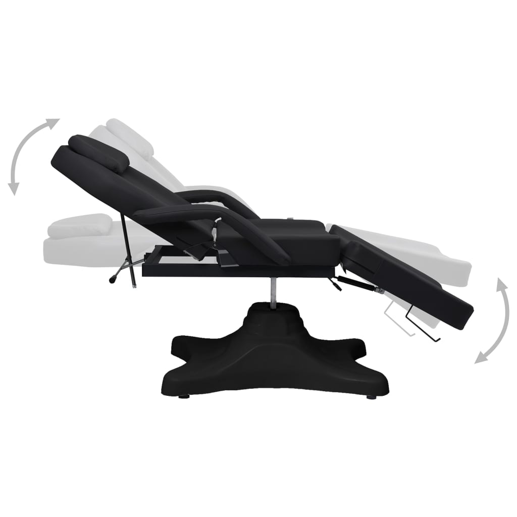 vidaXL Massagetisch Schwarz 180x62x(86,5-118) cm - Image 3