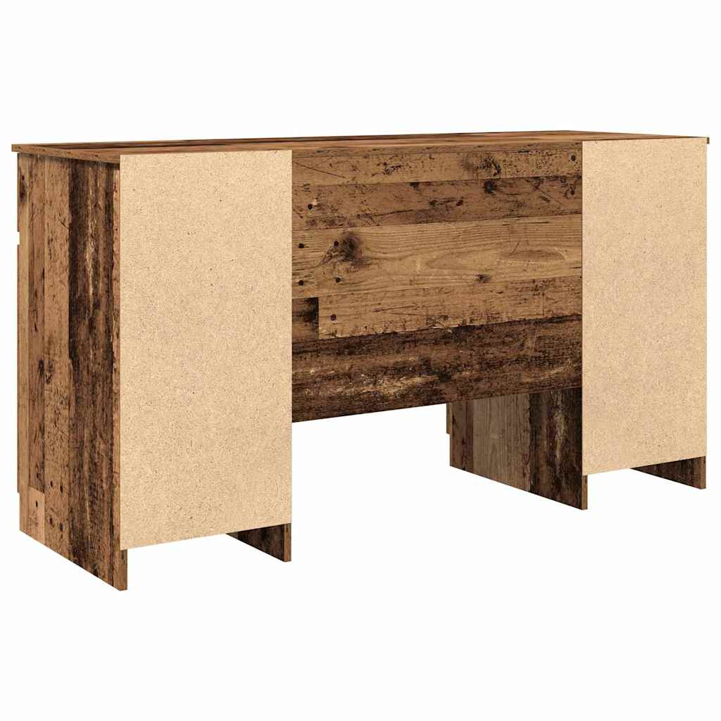 vidaXL Schreibtisch mit Regal Altholz 140 x 49 x 76 cm Holzwerkstoff - Image 6