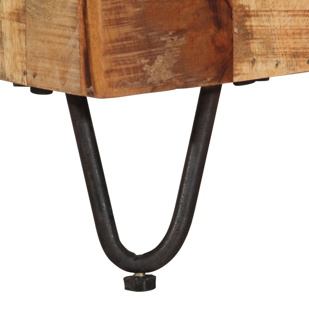 vidaXL Mueble de TV madera maciza de mango 110x30x40 cm - Image 5