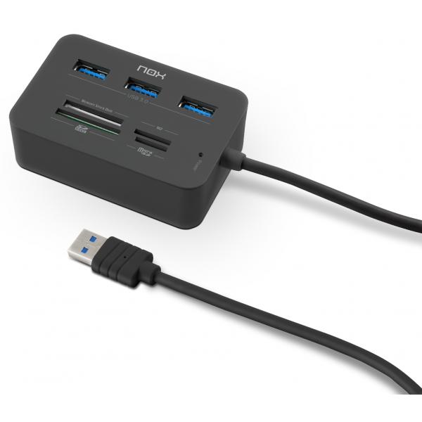 Lettore di Schede Esterno Nox-Xtreme NXLITERDRONE USB x 3