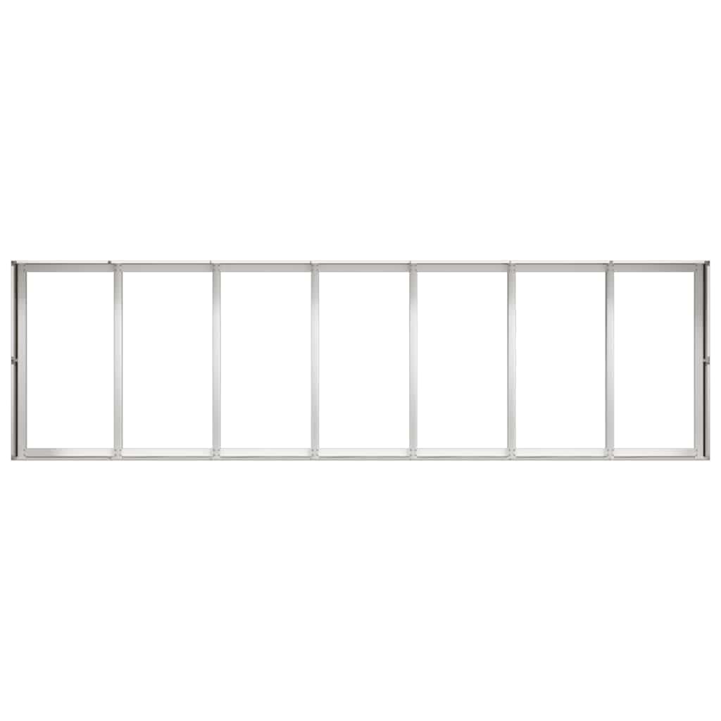 vidaXL Pflanzkübel 280x80x40 cm Edelstahl - Image 5