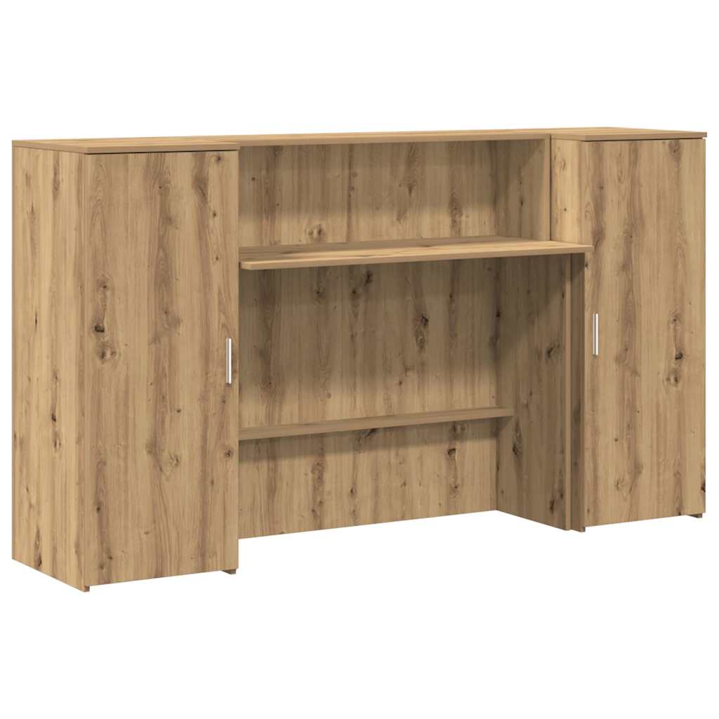 vidaXL Empfangstheke Artisan-Eiche 180x50x103,5 cm Holzwerkstoff - Image 6
