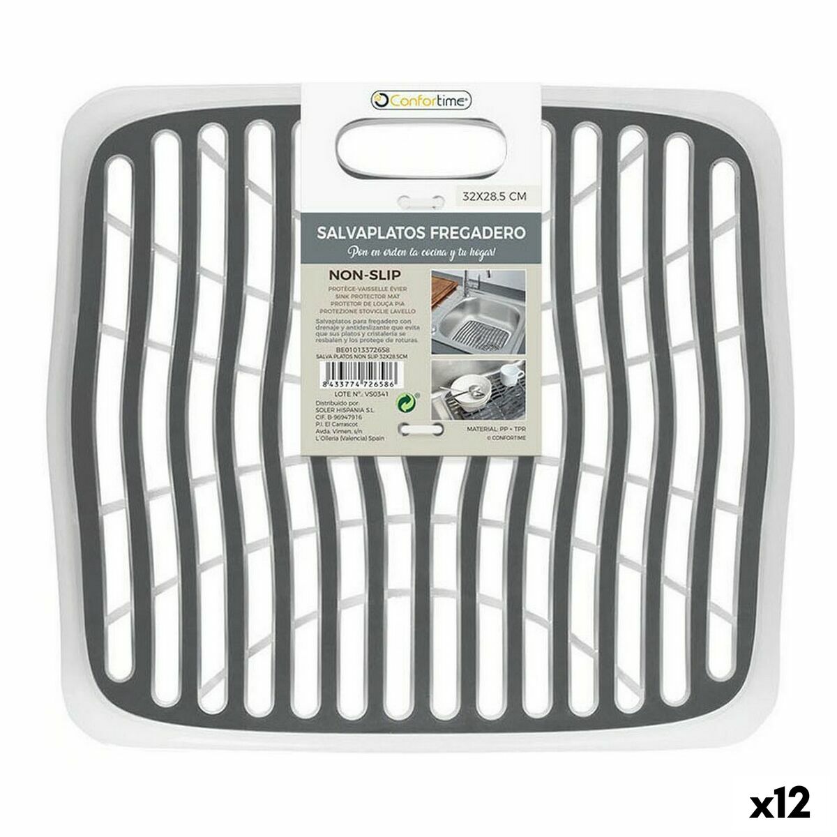 Griglia Confortime 32 x 29 x 1 cm (12 Unità)
