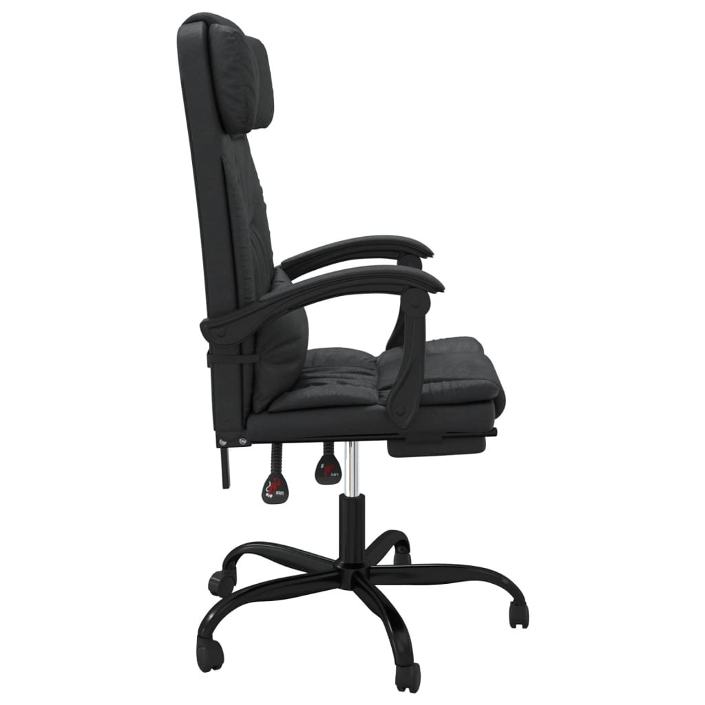 vidaXL Fauteuil inclinable de bureau Noir Similicuir - Image 4