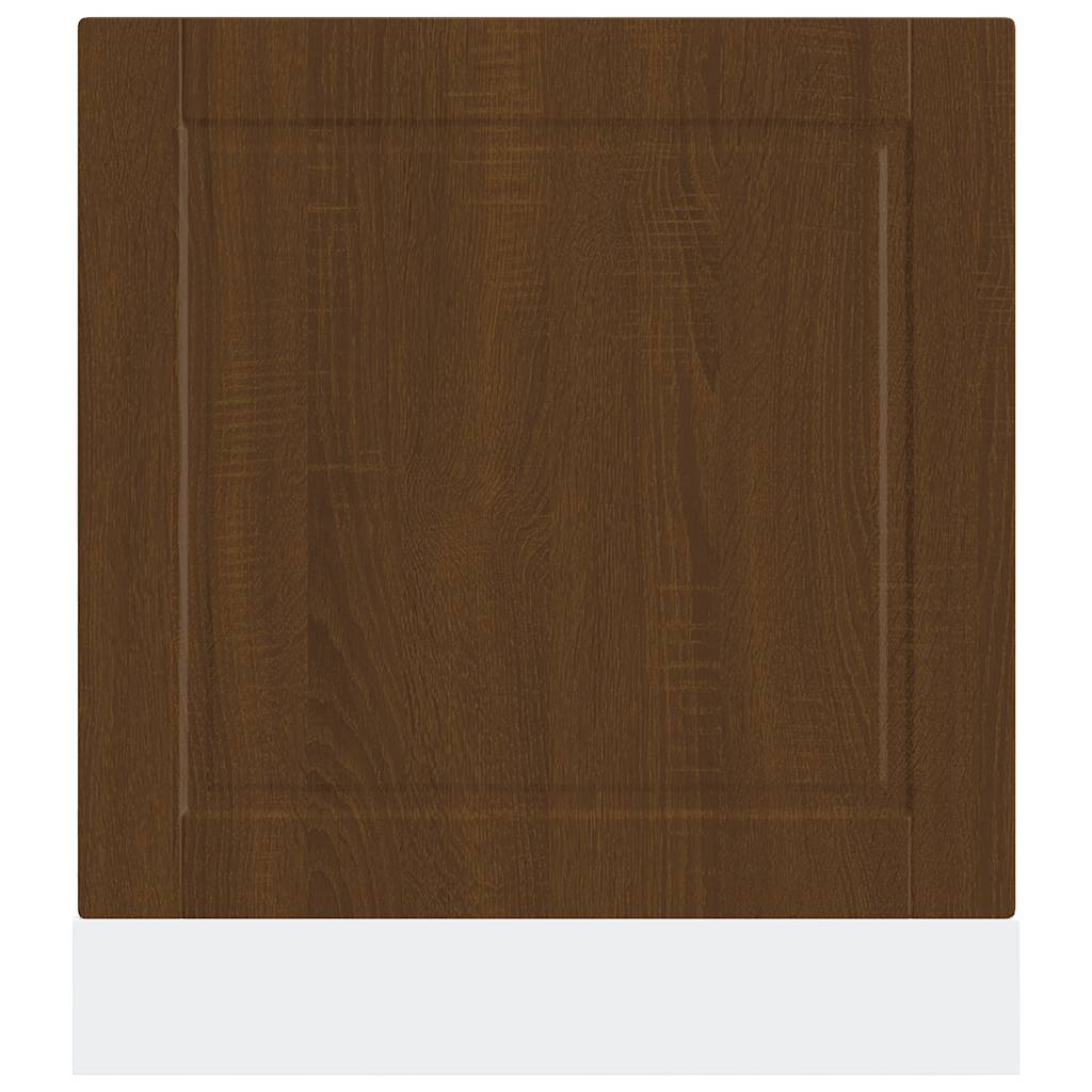 vidaXL Panel para lavavajillas Porto madera contrachapada roble marrón - Image 4