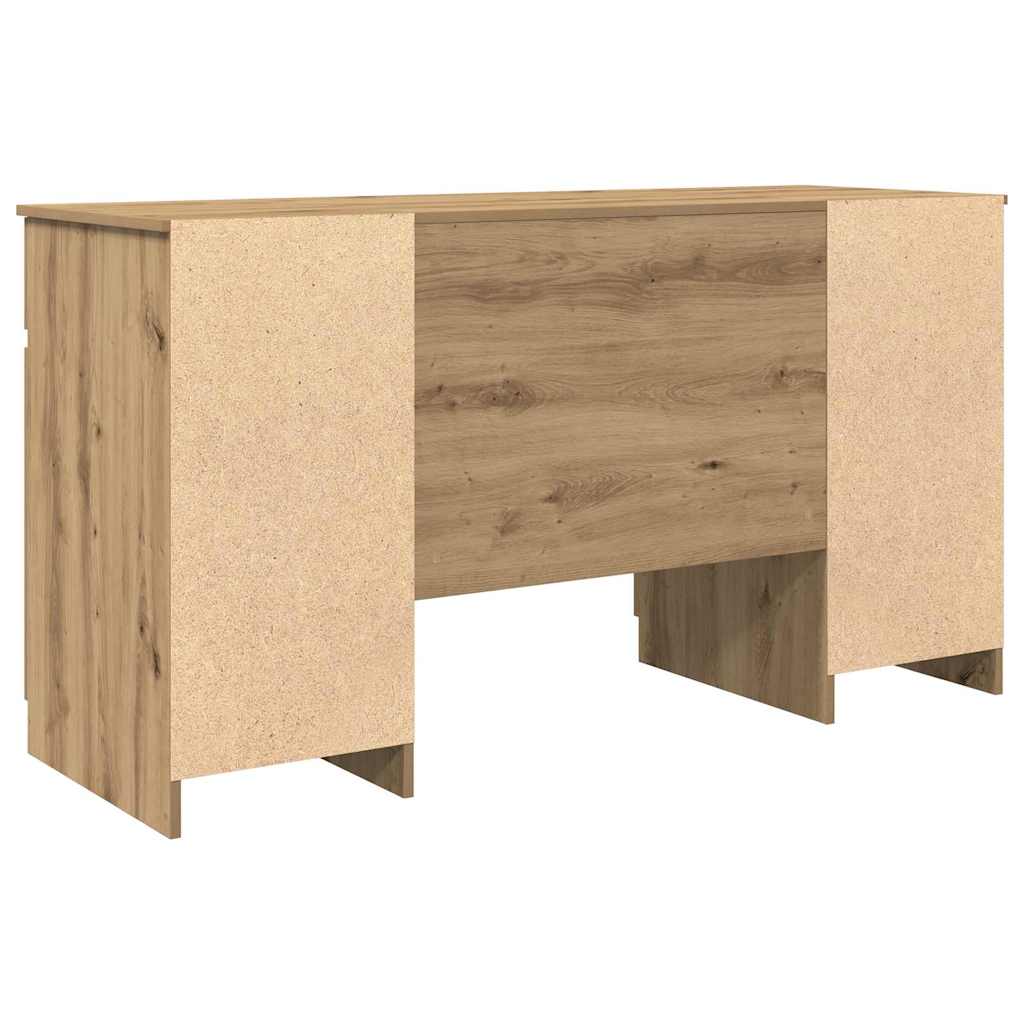 vidaXL Escritorio Roble artisan 140 x 49 x 76 cm Madera contrachapada - Image 6