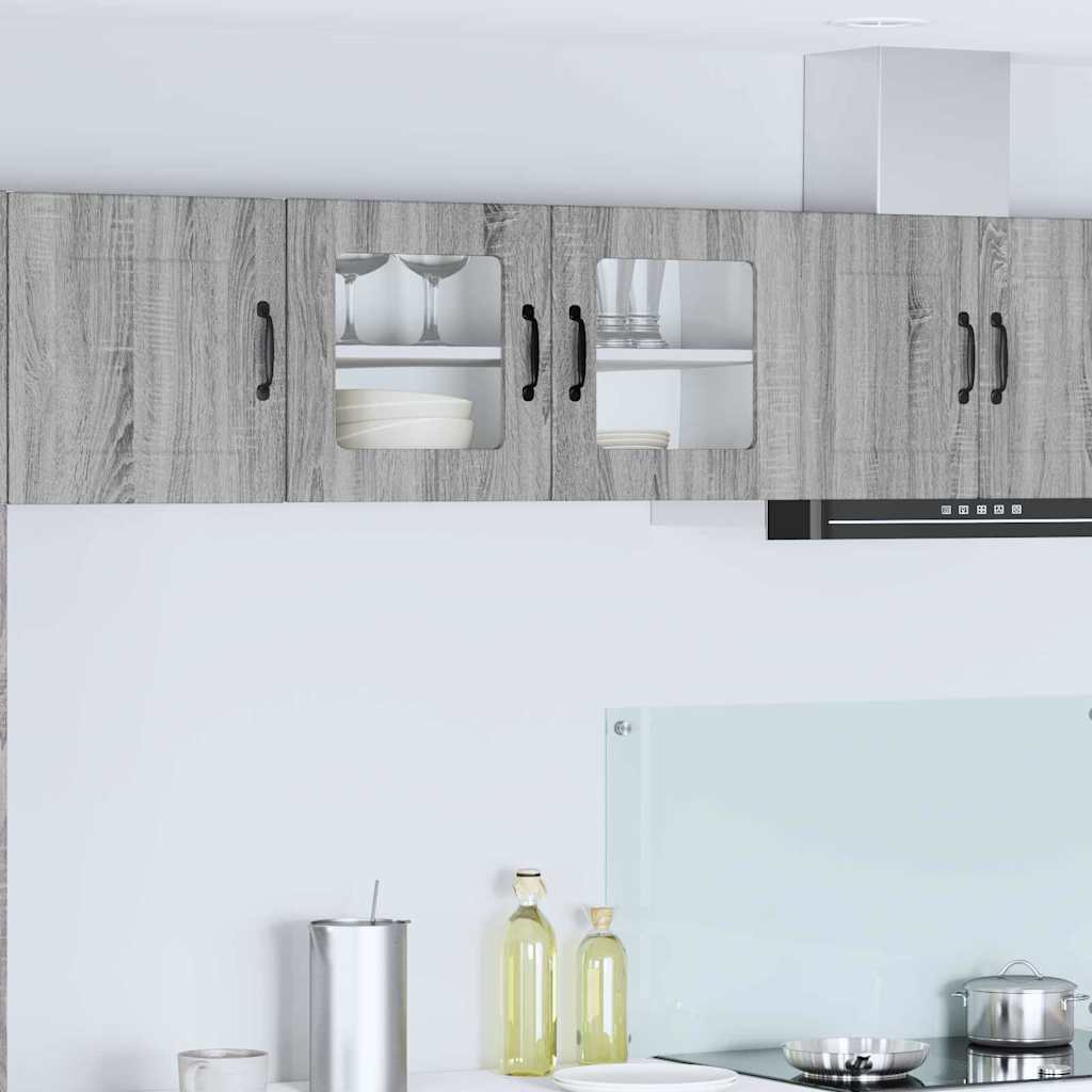 vidaXL Küchenwandschrank Graues Sonoma 80 x 31 x 40 cm Holzwerkstoff