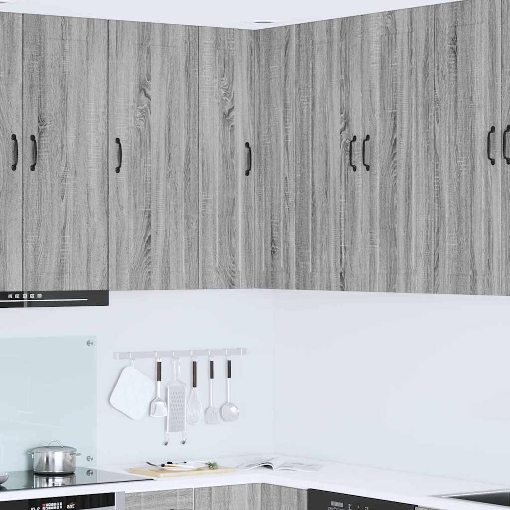 vidaXL Küchenwandschrank Graues Sonoma 57 x 57 x 100 cm Holzwerkstoff