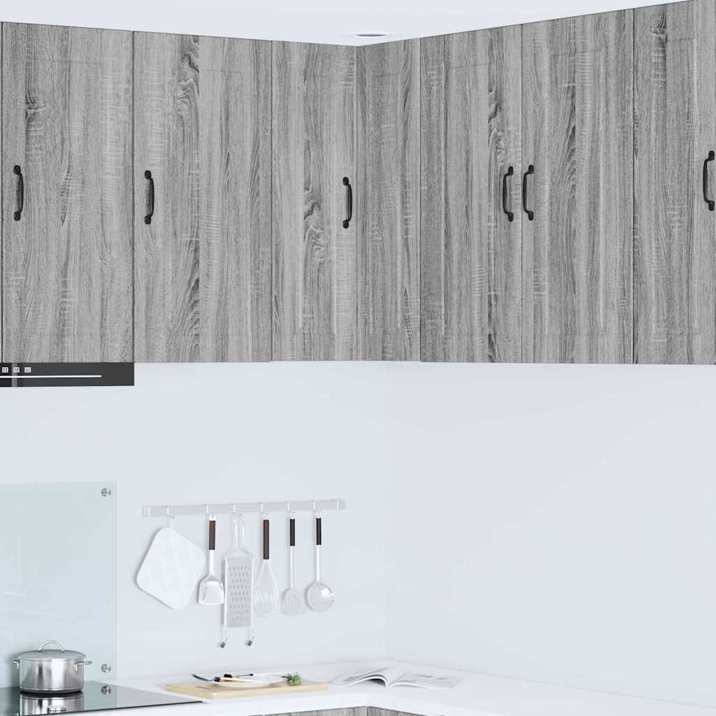 vidaXL Küchenwandschrank Graues Sonoma 57 x 57 x 80 cm Holzwerkstoff