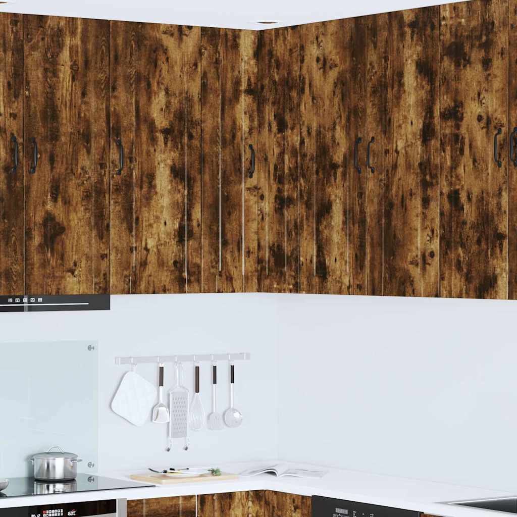 vidaXL Küchenwandschrank mit Regal Geräucherte Eiche 57 x 57 x 100 cm