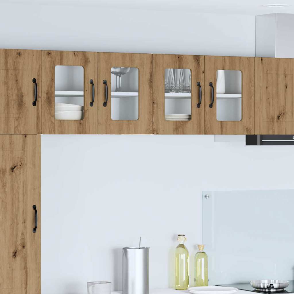 vidaXL Küchenwandschrank mit Regal 2 pcs Artisan-Eiche 60 x 31 x 40 cm