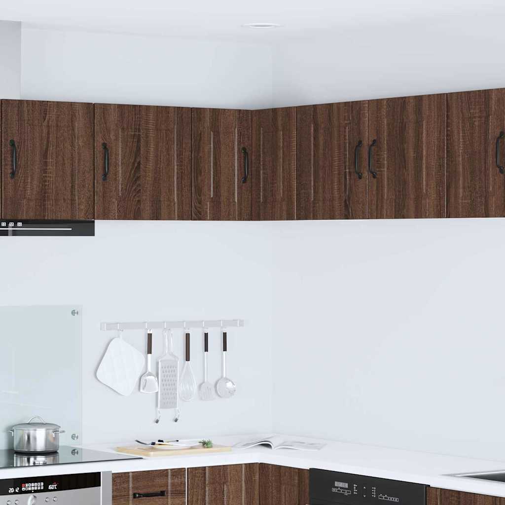 vidaXL Küchenwandschrank mit Regal Braun Eichen-Optik 57 x 57 x 40 cm