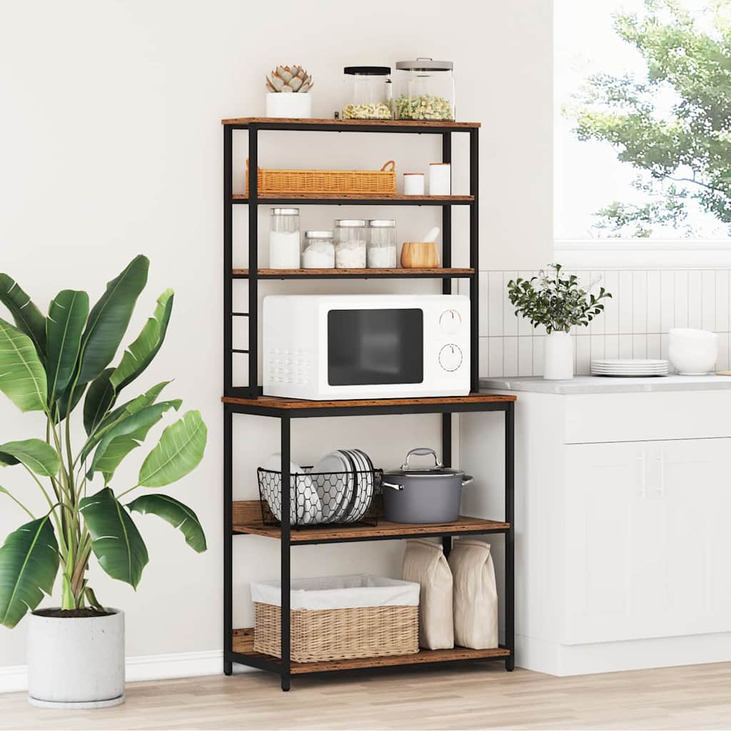 vidaXL Küchenregal Altholz 80 x 40 x 168 cm Holzwerkstoff