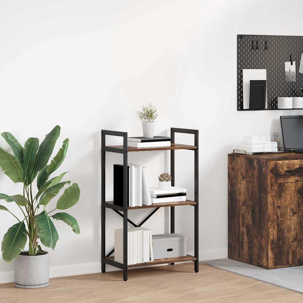 vidaXL Bücherregal Geräucherte Eiche 56 x 34 x 96 cm Holzwerkstoff