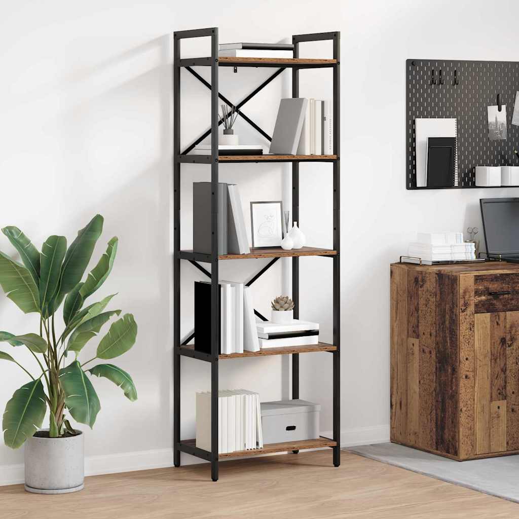 vidaXL Bücherregal Altholz 56 x 34 x 171 cm Holzwerkstoff