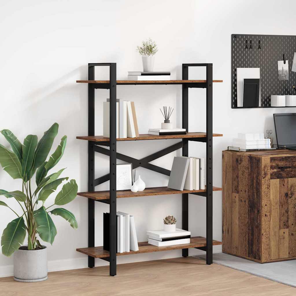 vidaXL Bücherregal Altholz 100 x 33,5 x 140 cm Holzwerkstoff