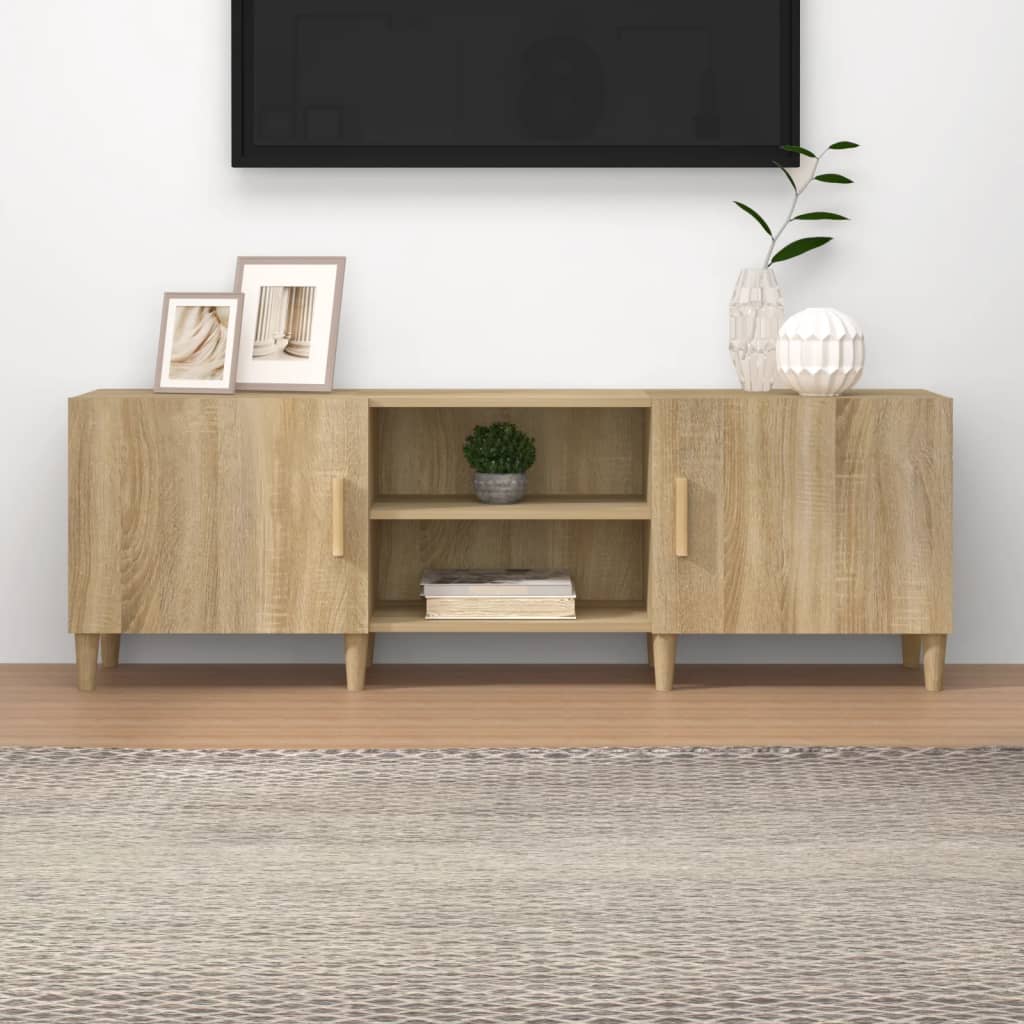 vidaXL Meuble TV Chêne sonoma 150x30x50 cm Bois d'ingénierie