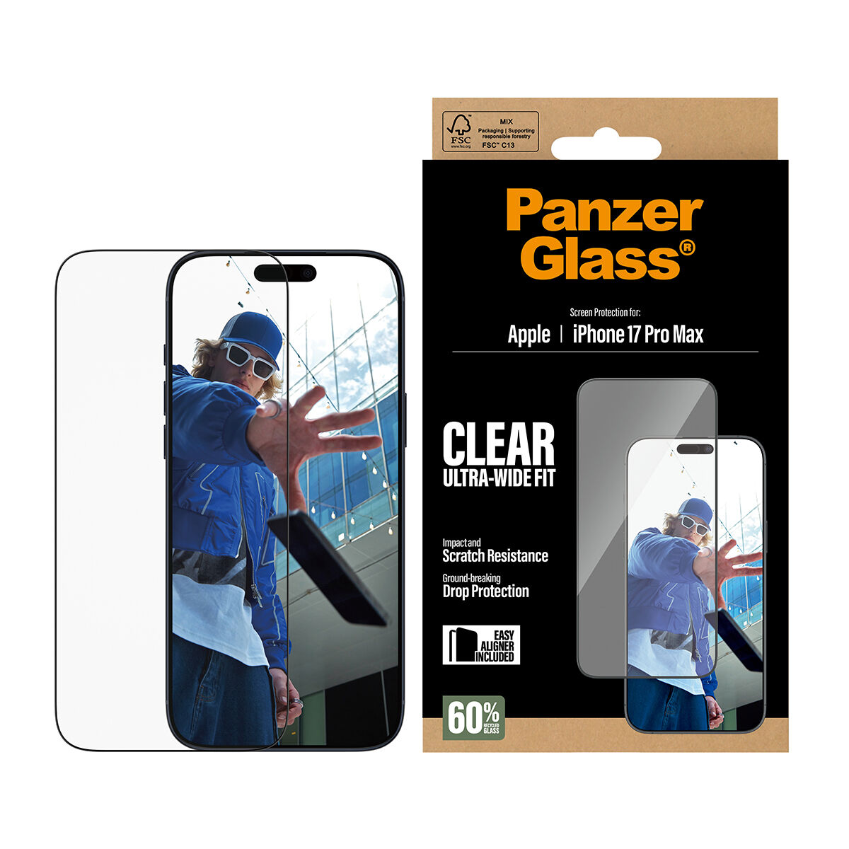 Proteggi Schermo Panzer Glass PG66497 Apple iPhone 17 Pro Max - Image 5