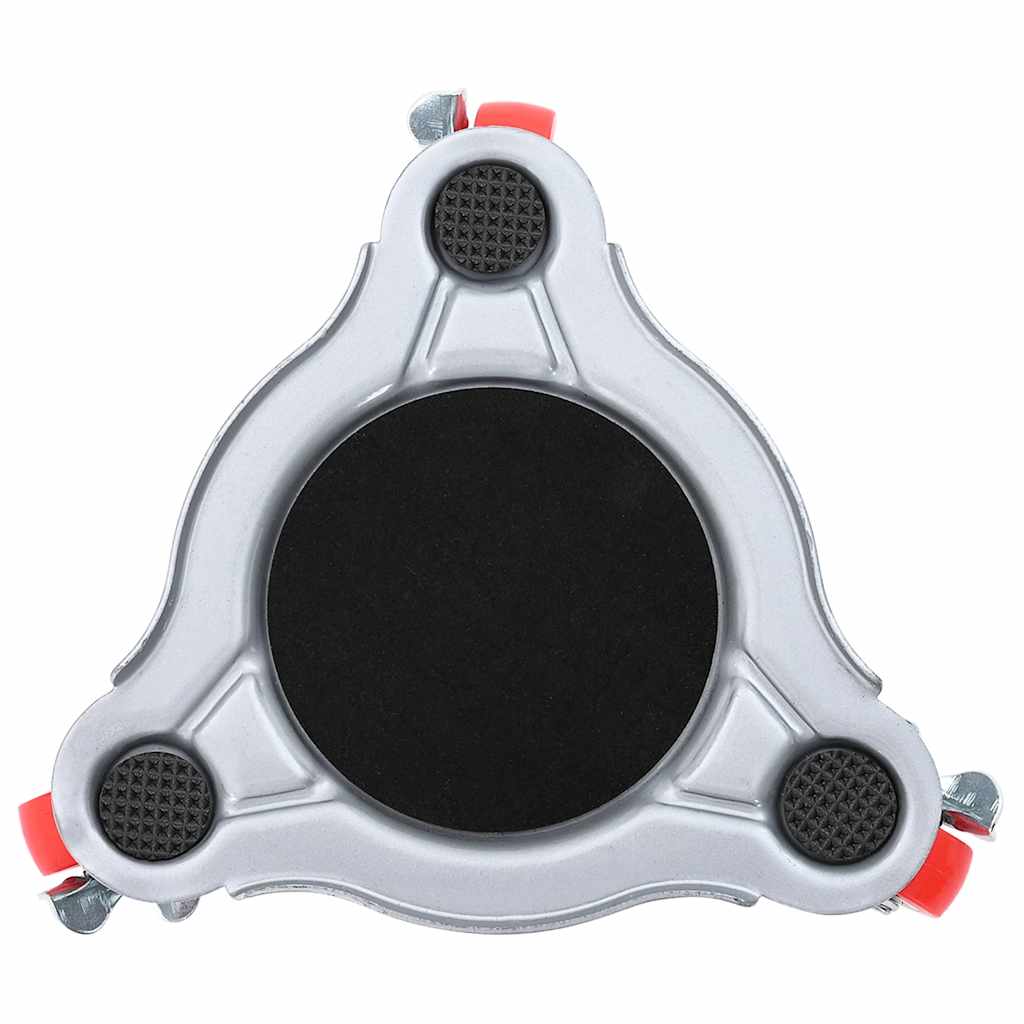 vidaXL Roulettes pour meubles 4 pièces avec élévateur 14,5 x 13,5 x 4 cm Acier 400 kg - Image 5