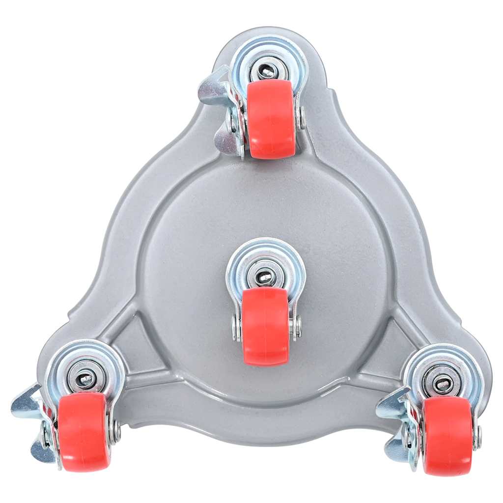 vidaXL Roulettes pour meubles 4 pièces avec élévateur 14,5 x 13,5 x 4 cm Acier 400 kg - Image 6