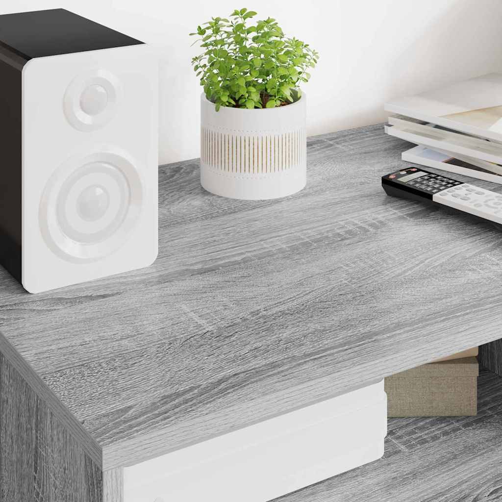 vidaXL Meuble TV Gris Sonoma 100 x 48 x 43 cm Bois d'ingénierie - Image 4