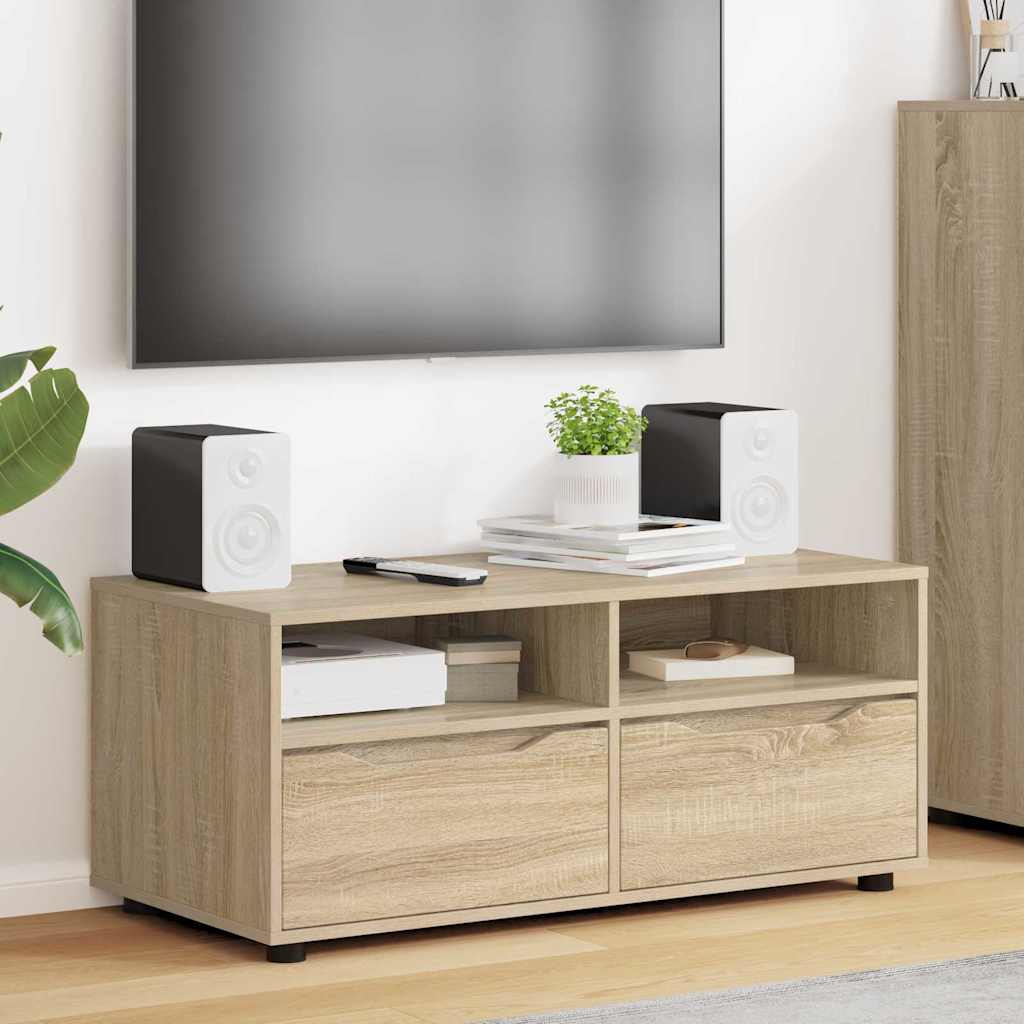 vidaXL Gabinete de TV con cajón Roble Sonoma 100 x 48 x 43 cm