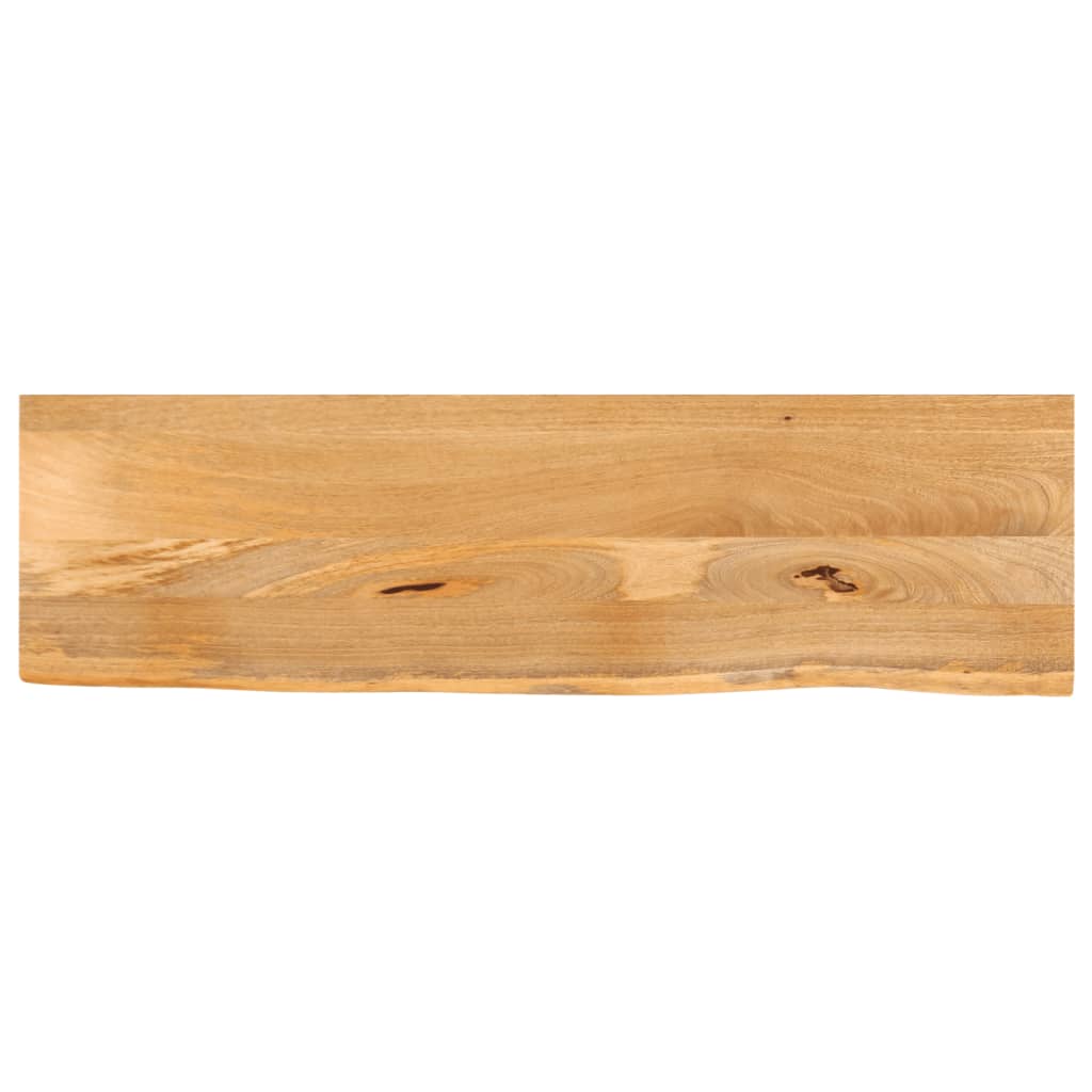 vidaXL Tablero de mesa borde natural madera maciza mango 100x40x3,8 cm