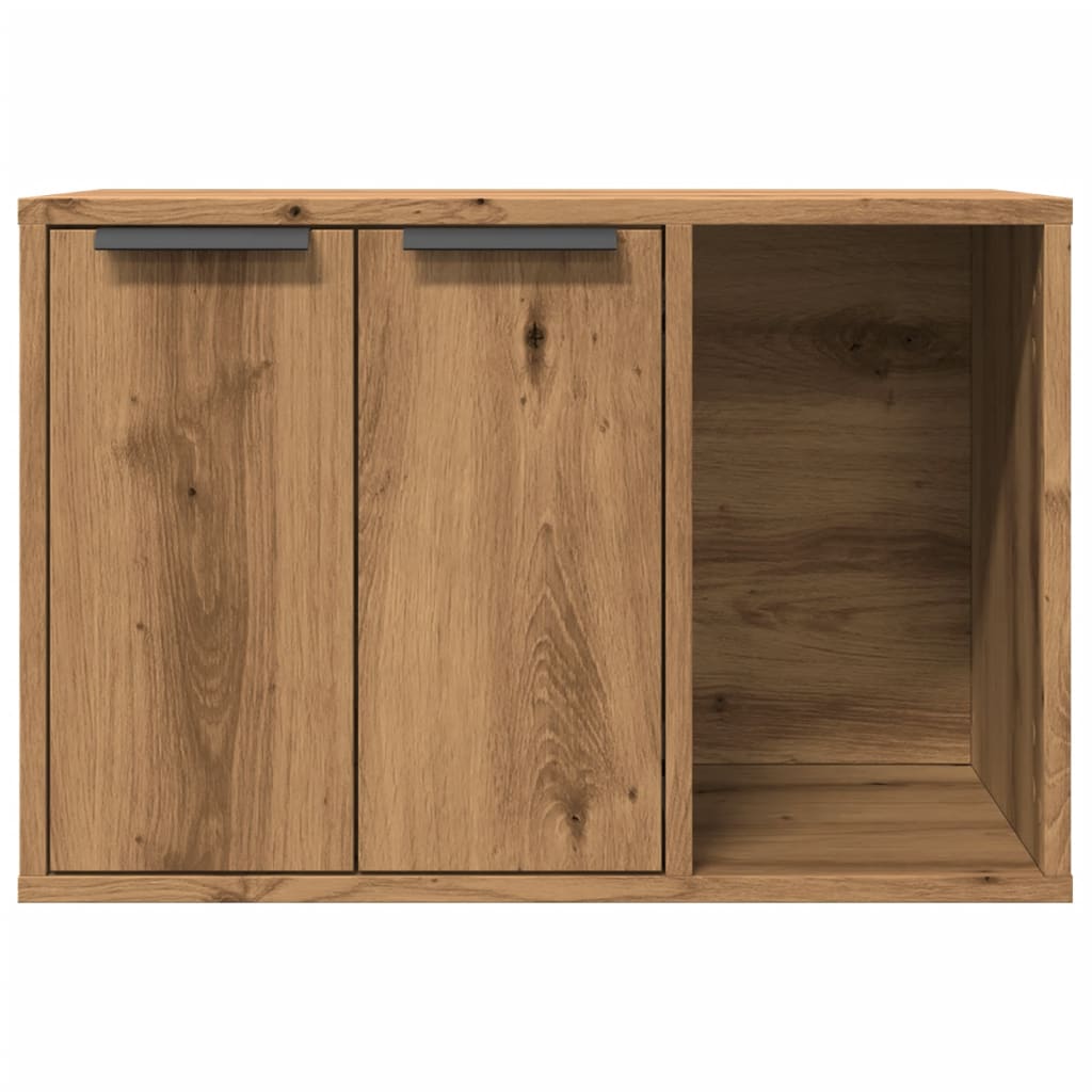 vidaXL Mueble arenero para gatos madera ingeniería artisian 60x40x40cm - Image 5