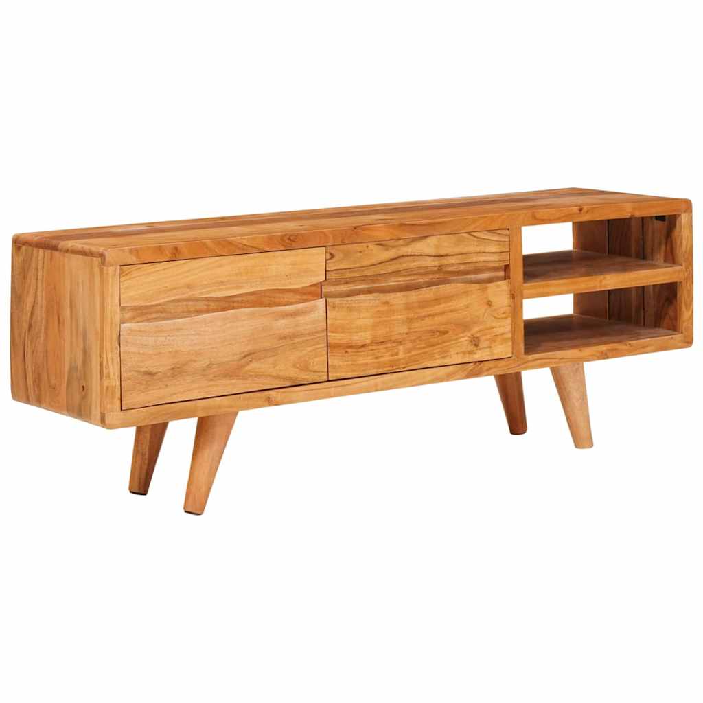 vidaXL Gabinete de TV Marrón 110 x 30 x 40 cm Madera de Acacia Sólida