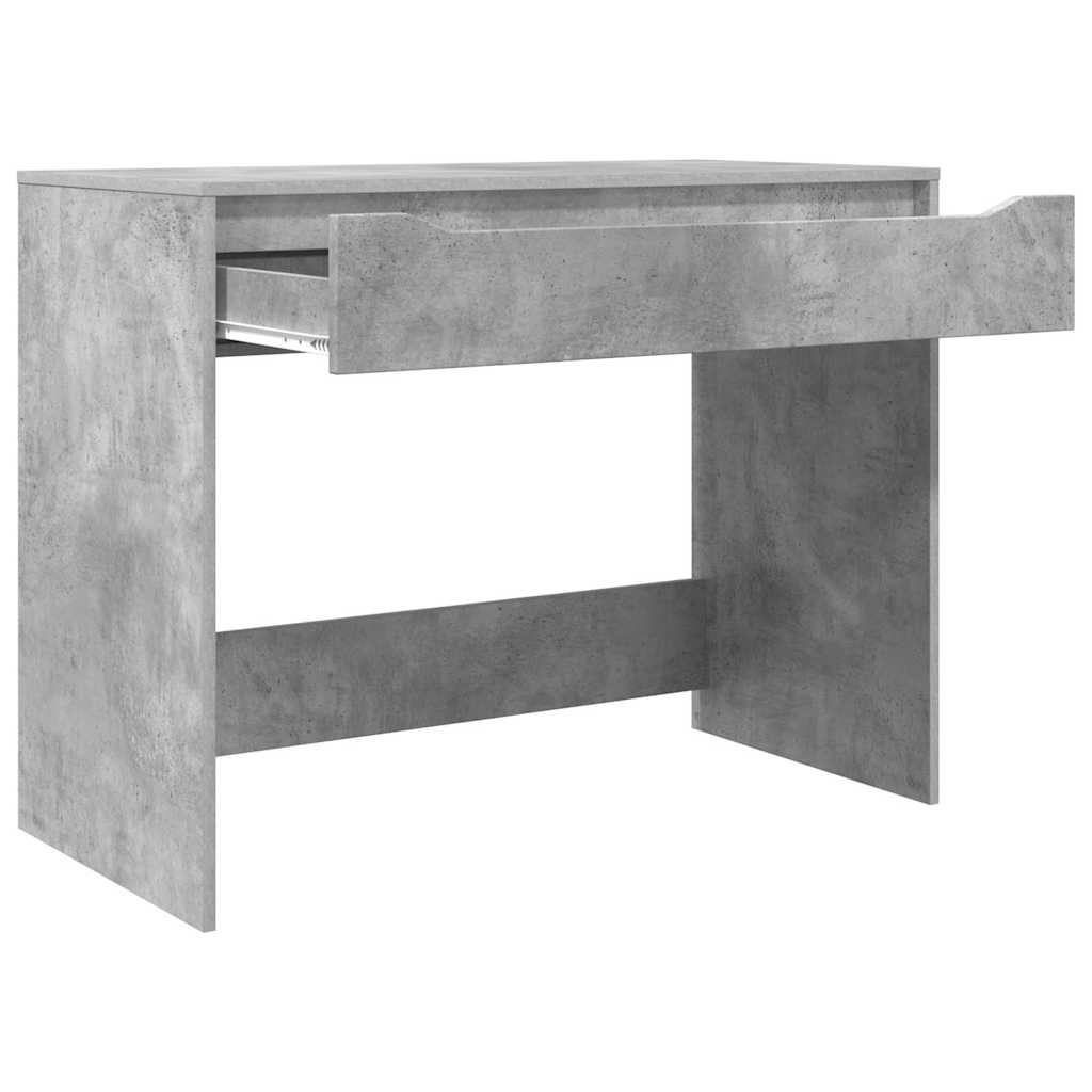vidaXL Escritorio Gris Concreto 100 x 50 x 78 cm Madera contrachapada - Image 5