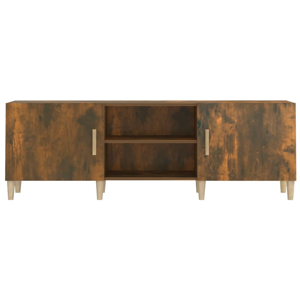 vidaXL Mueble de TV madera contrachapada roble ahumado 150x30x30 cm - Image 6