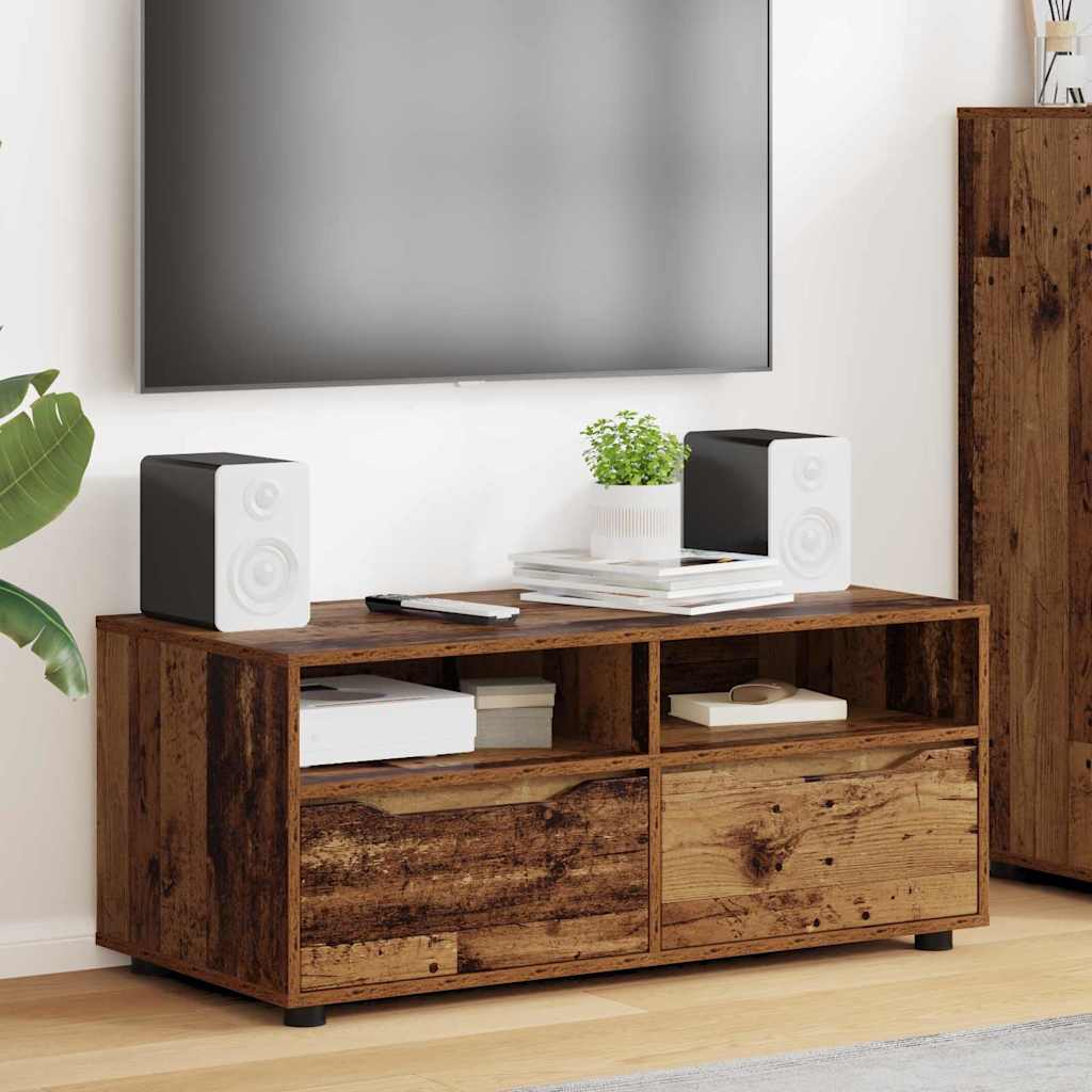 vidaXL Gabinete de TV con cajón Madera Vieja 100 x 48 x 43 cm