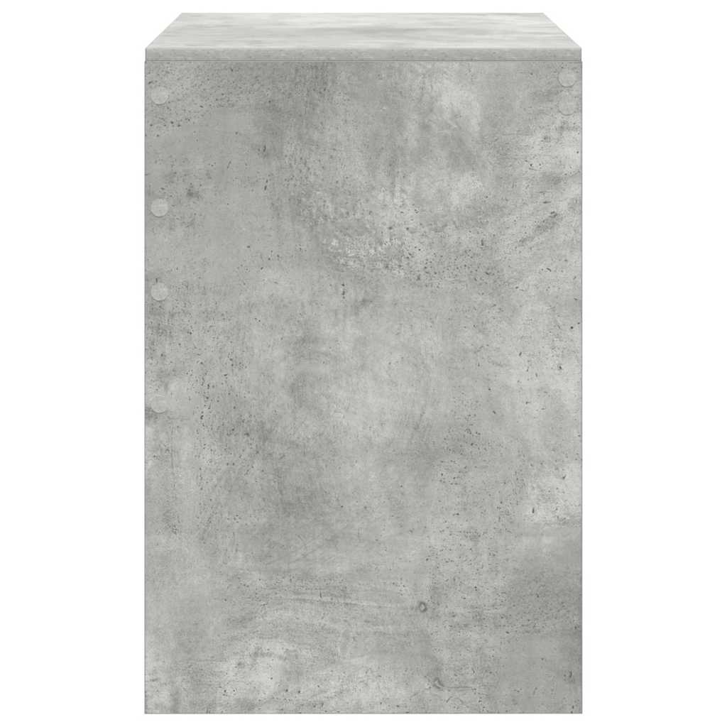 vidaXL Escritorio Gris hormigón 90 x 50 x 76 cm Madera contrachapada - Image 6