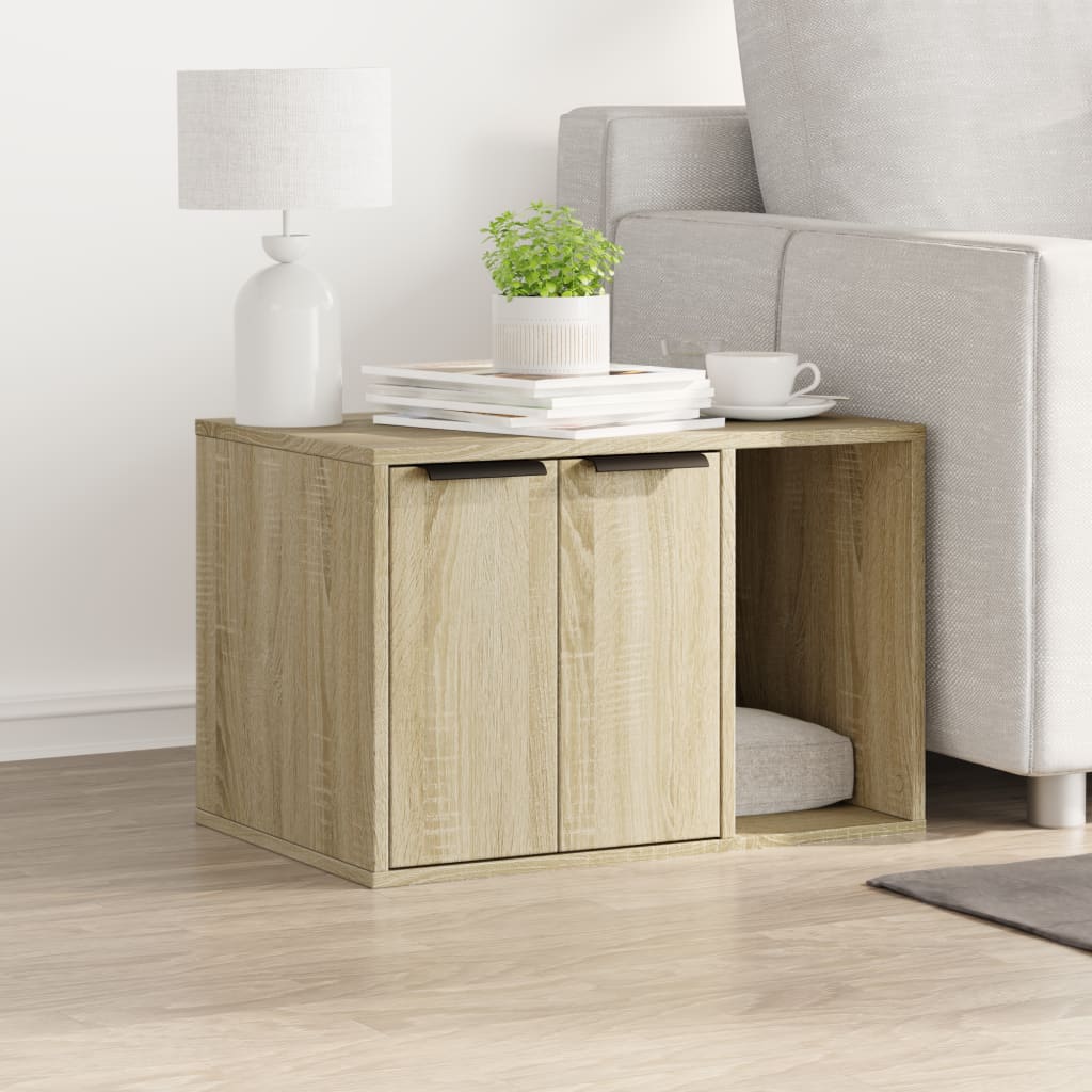 vidaXL Katzenklo Sonoma Eiche 60x40x40 cm Holzwerkstoff - Image 3