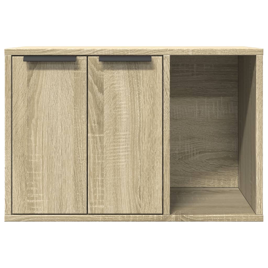 vidaXL Katzenklo Sonoma Eiche 60x40x40 cm Holzwerkstoff - Image 5