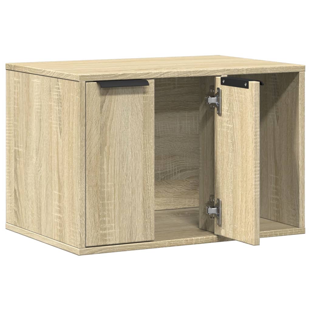 vidaXL Katzenklo Sonoma Eiche 60x40x40 cm Holzwerkstoff - Image 4