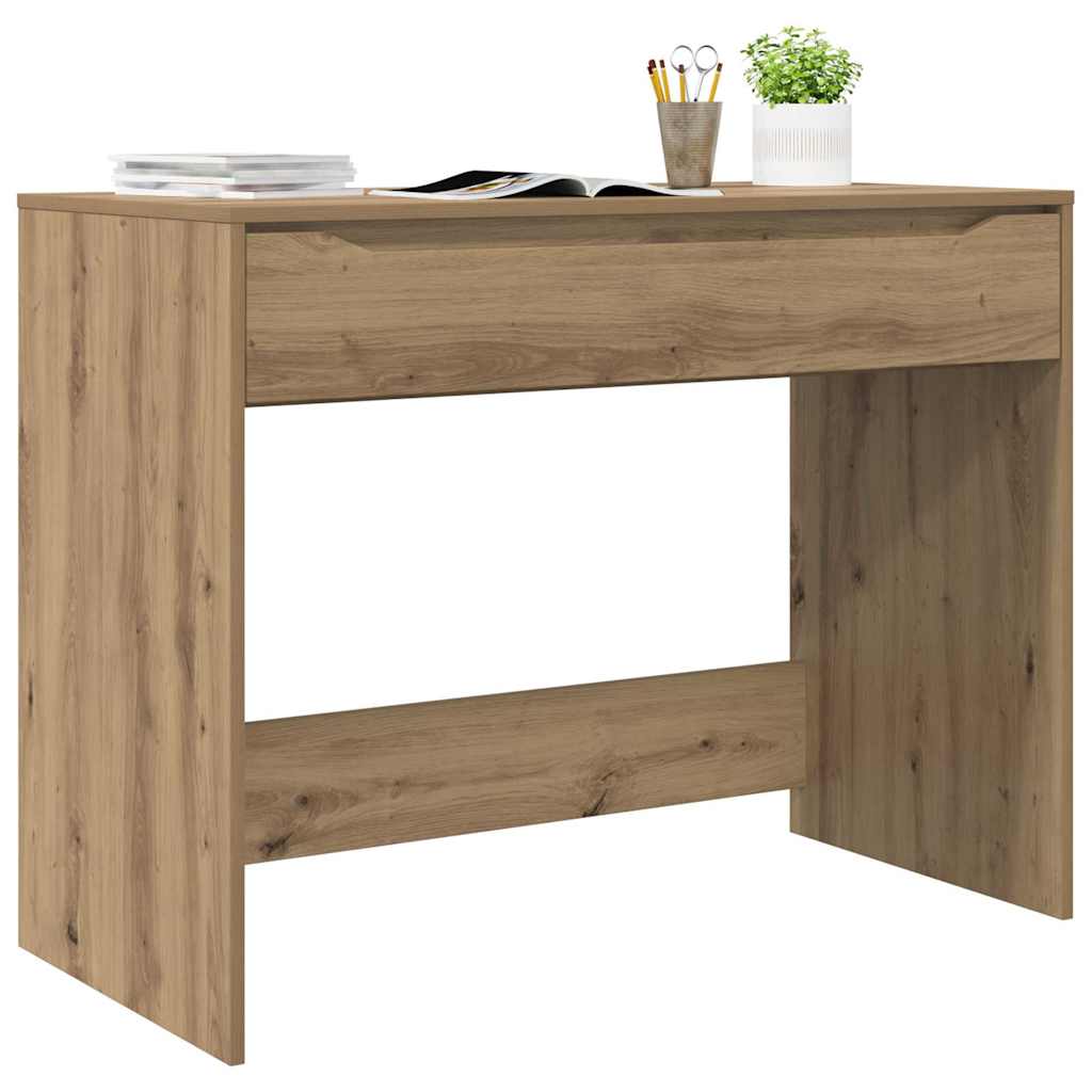 vidaXL Schreibtisch Artisan-Eiche 100 x 50 x 78 cm Holzwerkstoff - Image 3