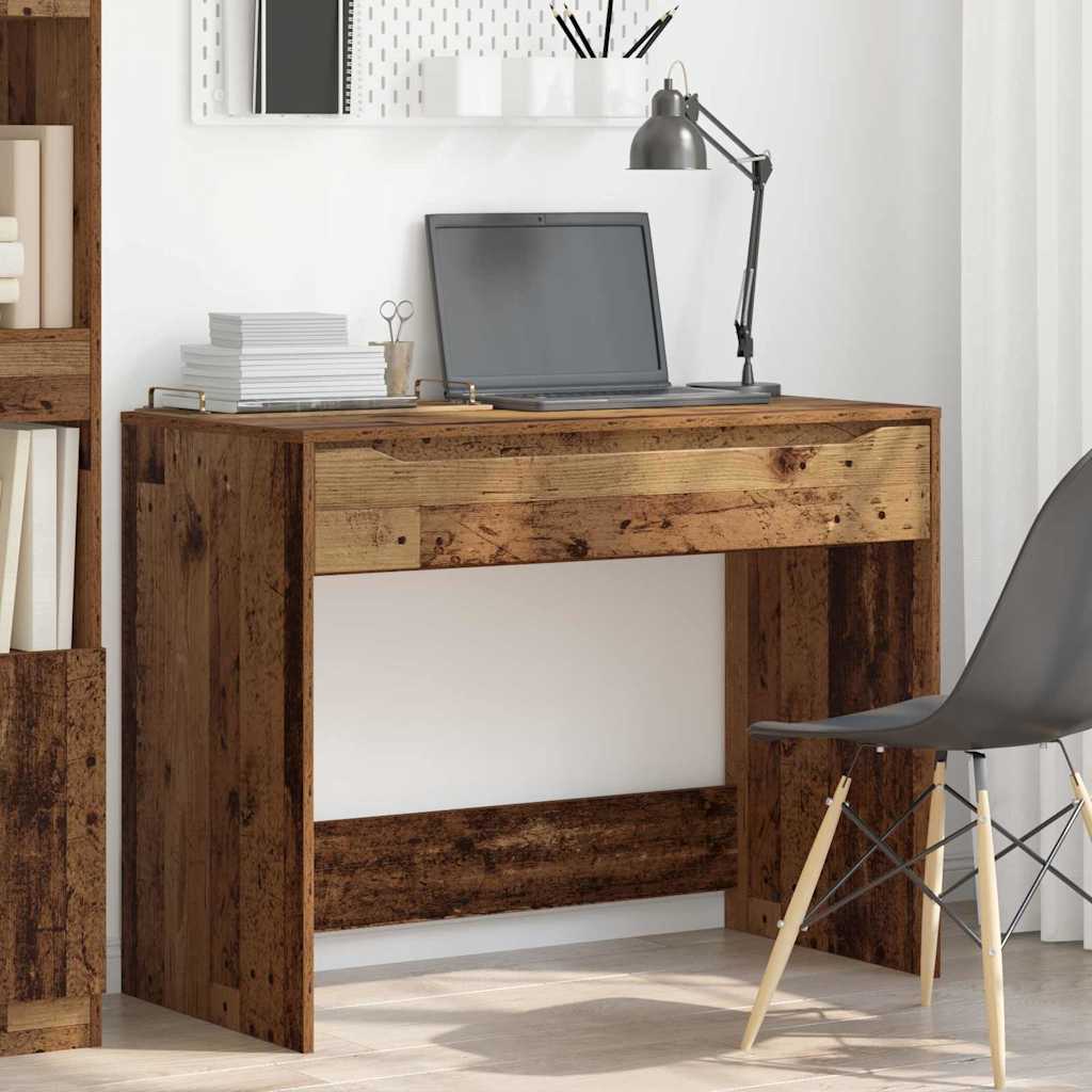 vidaXL Schreibtisch Altholz 100 x 50 x 78 cm Holzwerkstoff - Image 4