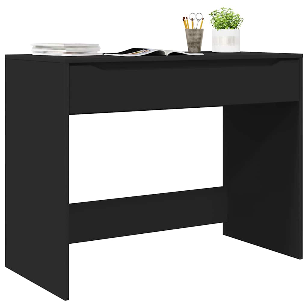 vidaXL Schreibtisch Schwarz 100 x 50 x 78 cm Holzwerkstoff - Image 3