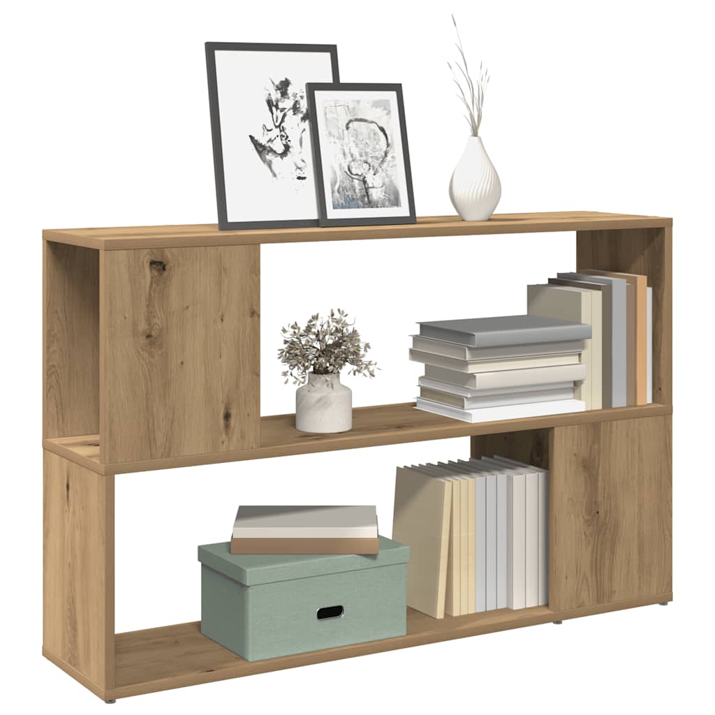 vidaXL Bücherregal Artisan-Eiche 100x24x63 cm Holzwerkstoff